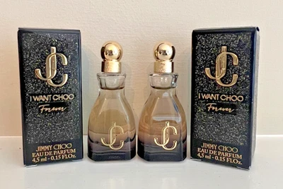 2 Jimmy Choo I Want Choo Forever Eau de Parfum Dabbers .15 oz/4.5 ml/ea - Nuevo en caja Foto 1 de 3