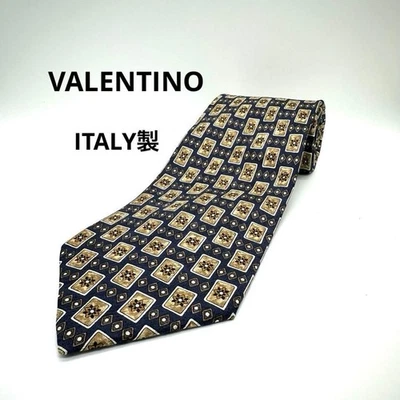 Corbata de Seda Valentino Estilo Italiano Azul Excelente Estado Foto 1 de 4