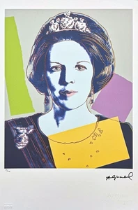ANDY WARHOL - Queen Beatrix - signiert, nummerierte Auflage 38/100, 38 x 56 cm - Bild 1 von 7