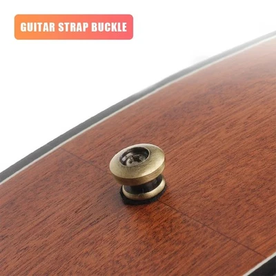 2PCS Guitar Strap Lock Guitar Strap Button Mushroom Head Guitar Screw Accessory - Image 1 of 4