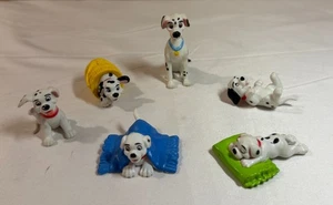 Disney 101 Dalmatians Mini Figures - 5 Puppies Plus Pongo - Picture 1 of 2