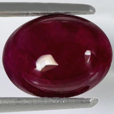 Natural Rare Blood Red Ruby Oval Cabochon 3.15 Cts Unheated Gemstone Madagascar - Image 1 of 2