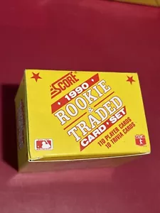 1990 Score Rookie Traded Card Set MLB Baseball Wax Pack Box Case Factory Lotto F4 - Foto 1 di 3