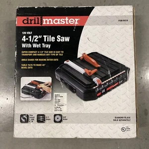 Drill Master 4 1/2” Tile Saw With Wet Tray, NEW - Picture 1 of 3