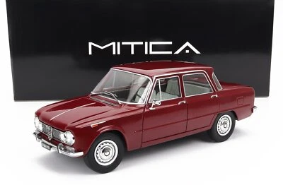 MODELLINO AUTO STATICO ALFA ROMEO GIULIA 1.6 TI 1962 ROSSO MODELLISMO SCALA 1/18 - Immagine 1 di 4