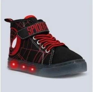Toddler Marvel Spider-Man Lighted Hi Top Sneakers - 12T - Picture 1 of 4