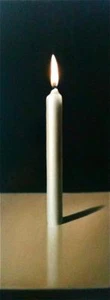 SUPERB ANDREW K SHORT ORIGINAL "Candle" STILL LIFE OIL ON CANVAS PAINTING - Picture 1 of 1