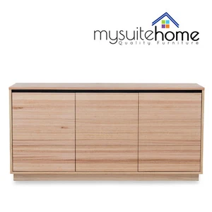 Harrison Solid Messmate Timber 1.55 Meter Buffet Cabinet with 3 Doors - Picture 1 of 6