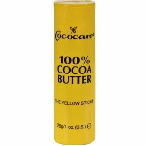 Cococare The Yellow Stick Moisturizer 100% Cocoa Butter Dry Skin 1 oz Pack of 2 - Picture 1 of 3