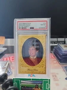 Princess Diana 1993 Press Pass Royal Family #95 PSA Near Mint-Mint "8" - Picture 1 of 1