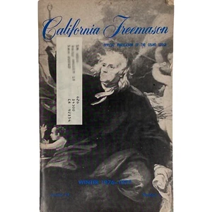 1976 California Freemason Magazine - Winter 76-77 - Baptism of George Washington - Imagen 1 de 1