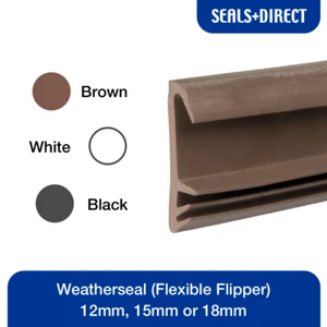 Flexible Flipper Weatherseal Timber Aluminium Windows and Doors 12mm 15mm 18mm - Picture 1 of 8