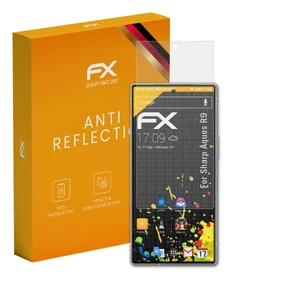 atFoliX 3x Screen Protection Film for Sharp Aquos R9 matt&shockproof - Picture 1 of 8