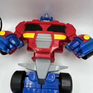 PLAYSKOOL TRANSFORMERS RESCUE BOT FLIP RACERS OPTIMUS PRIME - Picture 1 of 6