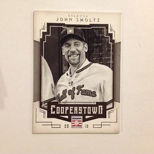 John Smoltz #57 Braves Court Legend Rare 2015 Cooperstown Court Panini