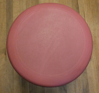 Vintage Pink Adjustable Medical Stool J.M.F Johnstown PA Mechanical Fabrication - Image 1 of 4