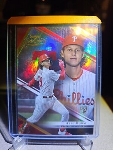 2021 Topps Gold Label SP Alec Bohm class 2 Red #’d /75 Phillies Rookie RC 