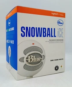 Logitech Snowball Ice Plug & Play USB Microphone For Gaming Streaming Podcasting - Picture 1 of 1