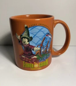 Disney Parks 2015 Epcot Fall Flower and Garden Festival Ceramic Mug Cup Embossed - Picture 1 of 5