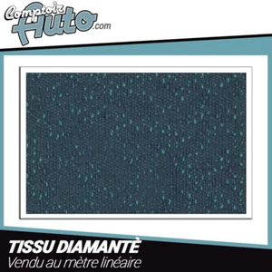 Diamantblaue Stoffe für Citroen Traction Verkleidung - Bild 1 von 2