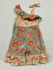 Bonnie Baby Floral Jumpsuit Romper Ruffled Boho Baby Girl Size 24 Months