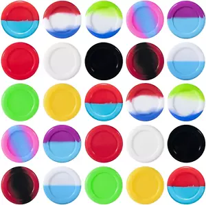 30 Pcs 5Ml Silicone Wax Containers Assorted Colors Multi Use Non Stick Wax Oil S - Picture 1 of 12