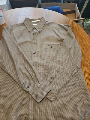 CAMISA DE VESTIR PARA HOMBRES JOSEPH ABBOUD Marrón ESPIGA TALLA GRANDE L/S WUC Foto 1 de 3