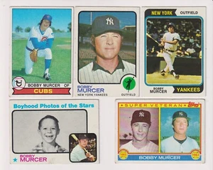 FIVE CARD BOBBY MURCER LOT - NEW YORK YANKEES - Picture 1 of 1