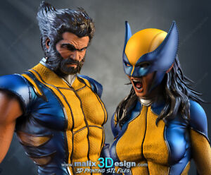 Wolverine and X-23  Figures Marvel 3D Printed
