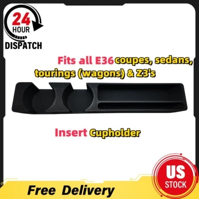 Portavasos consola central insertable - versión larga / soporte para teléfono inteligente para BMW E36 Foto 1 de 4