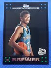 2007 Topps COREY BREWER Rookie Basketball card MINNESOTA TIMBERWOLVES Florida. rookie card picture
