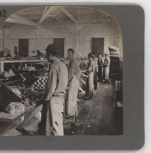 Chinesische Arbeiter Astoria Konservenfabrik Columbia River ODER Keystone Stereoview 1898 - Bild 1 von 4
