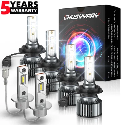 Combo de 6500K faros LED + faros antiniebla 6 piezas para Jaguar XJR XJ8 2004-2008 Foto 1 de 4