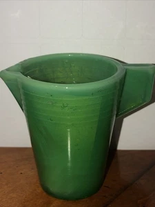 Akro Agate Tea 1930's Chiquita Children’s Toy Jade Green Creamer Cup Pitcher - Picture 1 of 10