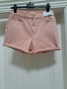 Joules Pink Denim Shorts Size 12 NEW with Tags - Picture 1 of 5