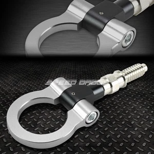 1.88" CNC BILLET ALUMINUM FRONT/REAR EUROPEAN CAR/AUTO TRAILER TOW HOOK RING KIT - Picture 1 of 6