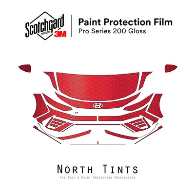 Kit de sujetador transparente película de protección de pintura precortada 3M PRO PPF para Hyundai Elantra N 2025 Foto 1 de 4