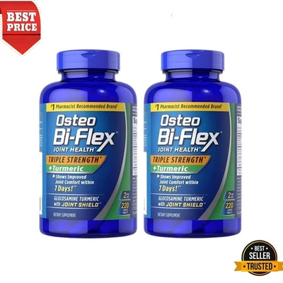PACK 2 Osteo Bi-Flex (220 Ct.) X 2= 44 Salud articular, triple fuerza + cúrcuma Foto 1 de 2