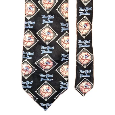 Corbata vintage 1997 Ralph Marlin New York Yankees MLB béisbol seda 58" Foto 1 de 4