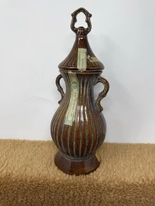 VTG 1979 Jim Beam Bourbon Decanter Bonded Mystic Genie Bottle Brown Good Shape - Picture 1 of 5