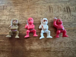 Mini Ninja Figurines, Pack of 4, Assorted Colors Plastic Action Figures, Little - Picture 1 of 1