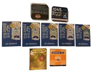 Lotto CD Internet Vintage AOL 8.0 Dischi da Collezione 1045 Ore di Prova Gratuita - Foto 1 di 5