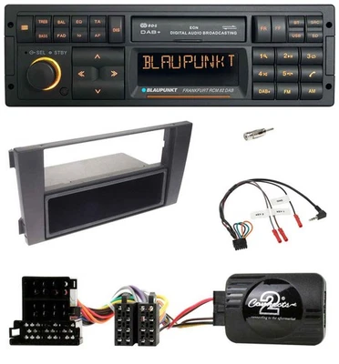 Blaupunkt USB DAB SD Lenkrad Bluetooth Autoradio für Audi A6 2001-2005 ISO - Bild 1 von 4