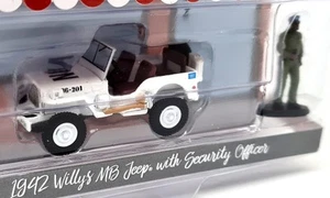 Greenlight 1/64 - Willy's Jeep MB 1942 + Officer Figure Diecast Model Car - Picture 1 of 3
