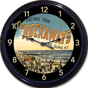 "Reloj de pared de postal The Rockaways Long Island Nueva York costa playa nuevo 10" - Imagen 1 de 1