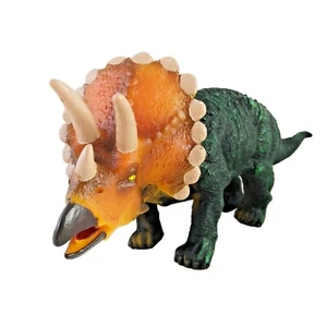 "Juguetes Jurásicos Triceratops de Goma Suave Dinosaurio Triceratops Realistas 17" - Imagen 1 de 4