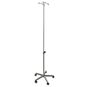 INFUSIONSSTÄNDER Edelstahl Höhenverstellbar 162-222cm 5-Rollen-Fahrgestell - Bild 1 von 1