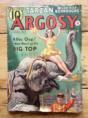Argosy Weekly Magazine March 26, 1938  Burroughs Tarzan C. S Forester - Image 1 of 4