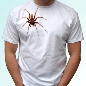 T-Shirt Spinne weiß Insekt Tier Halloween - Herren Damen Kinder Baby Größen - Bild 1 von 5