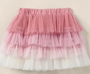 Matilda Jane Girls Sugar Plum Pink Tulle Ombre Skirt Holiday Pastel Size 8 New - Picture 1 of 3